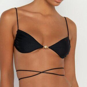 Sommer Swim Bralette Bikini - ELLA Nero - Black